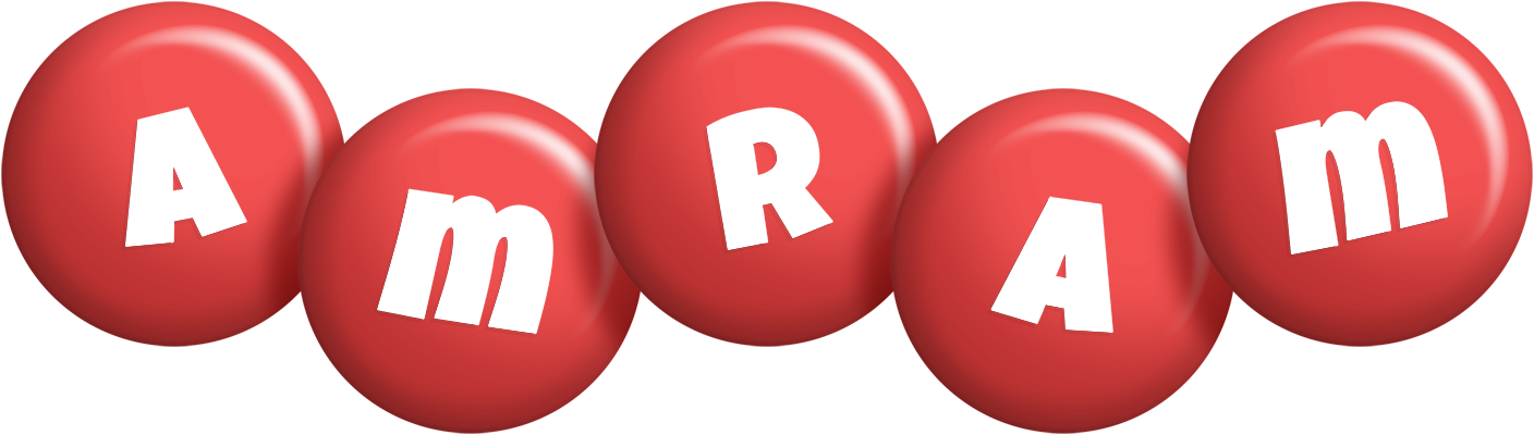Amram candy-red logo