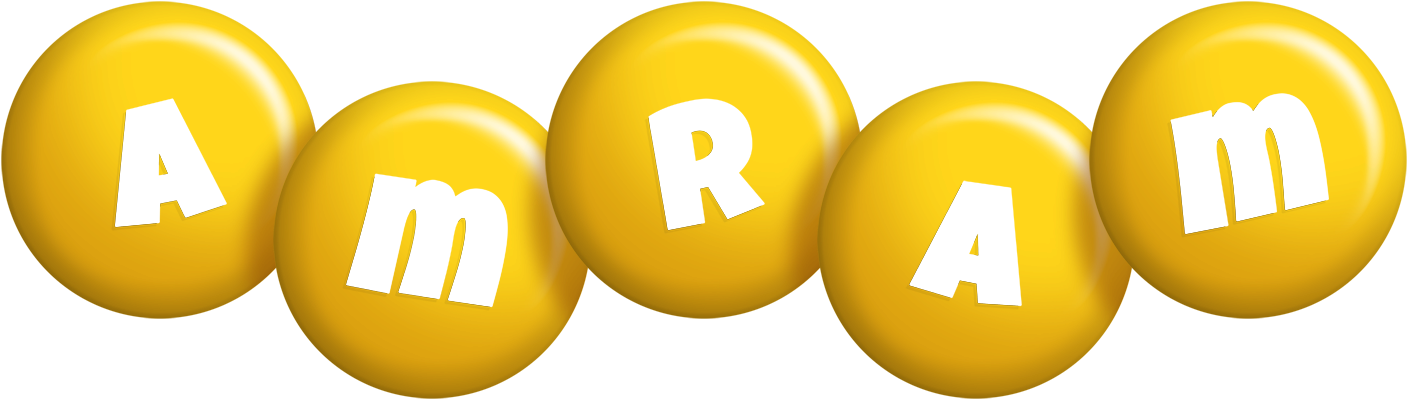 Amram candy-yellow logo