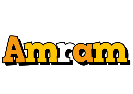 Amram cartoon logo
