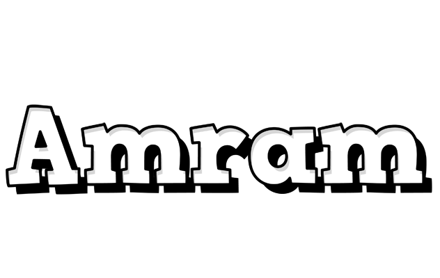 Amram snowing logo