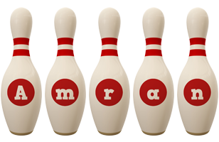 Amran bowling-pin logo