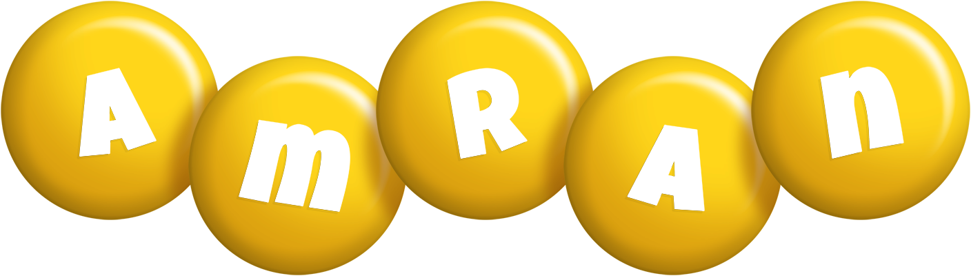 Amran candy-yellow logo
