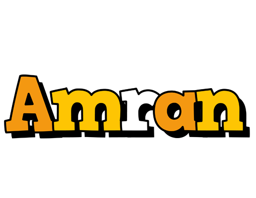 Amran cartoon logo