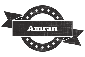 Amran grunge logo