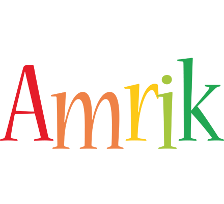 Amrik birthday logo