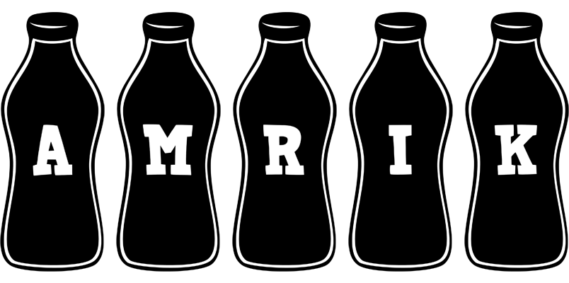 Amrik bottle logo