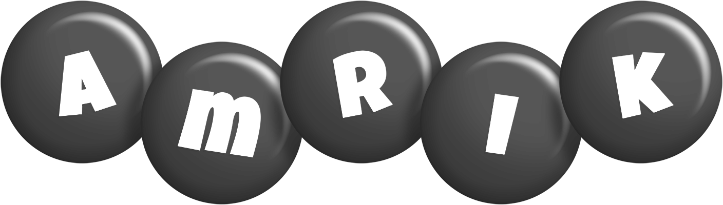 Amrik candy-black logo