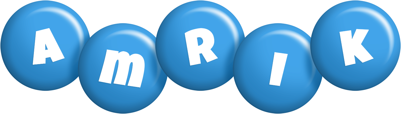 Amrik candy-blue logo