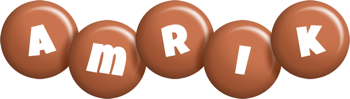 Amrik candy-brown logo