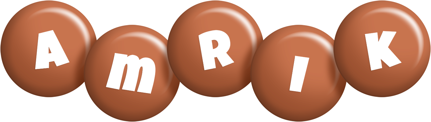 Amrik candy-brown logo