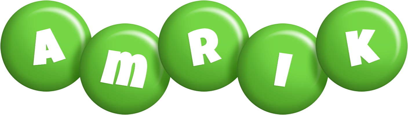 Amrik candy-green logo