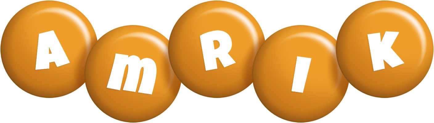 Amrik candy-orange logo