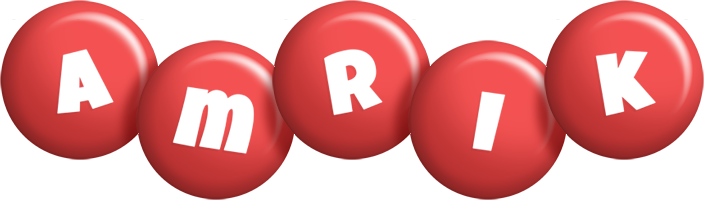 Amrik candy-red logo