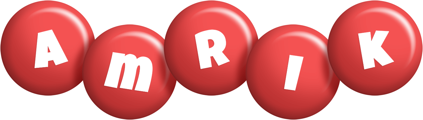 Amrik candy-red logo