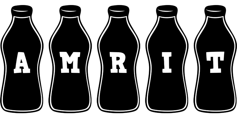 Amrit bottle logo