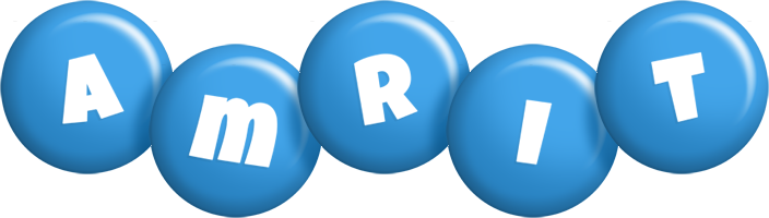 Amrit candy-blue logo