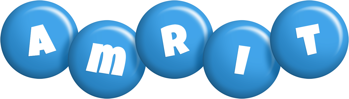 Amrit candy-blue logo