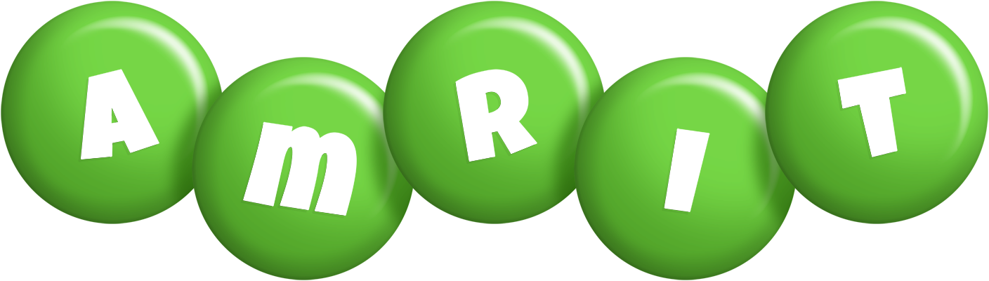 Amrit candy-green logo
