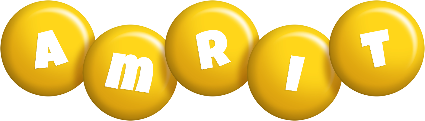 Amrit candy-yellow logo