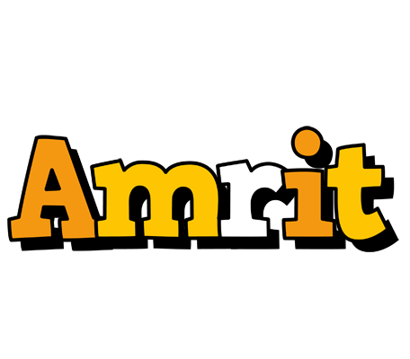 Amrit cartoon logo