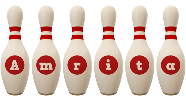 Amrita bowling-pin logo