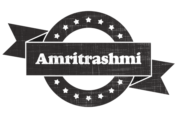 Amritrashmi grunge logo