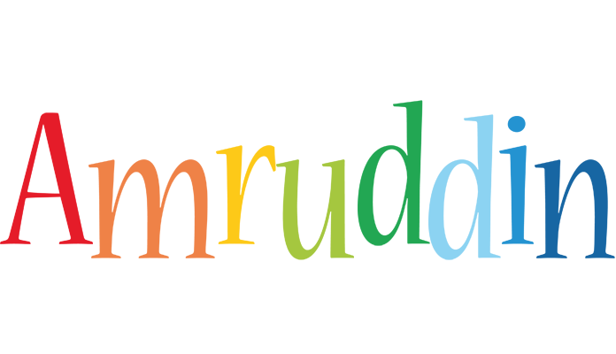 Amruddin birthday logo