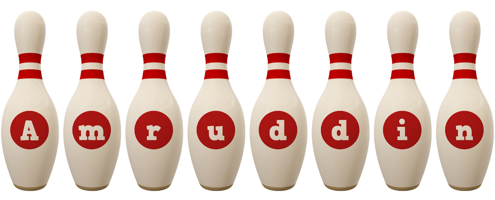 Amruddin bowling-pin logo