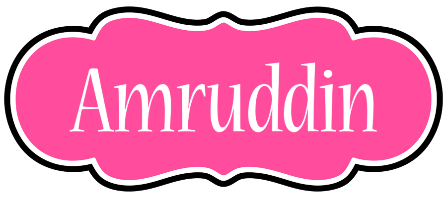 Amruddin invitation logo