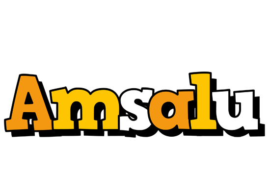 Amsalu cartoon logo