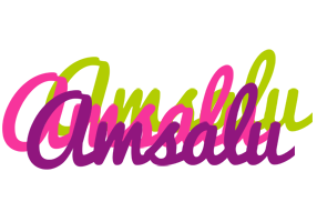 Amsalu flowers logo