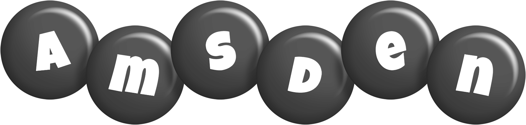 Amsden candy-black logo