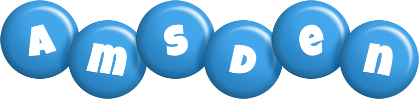 Amsden candy-blue logo