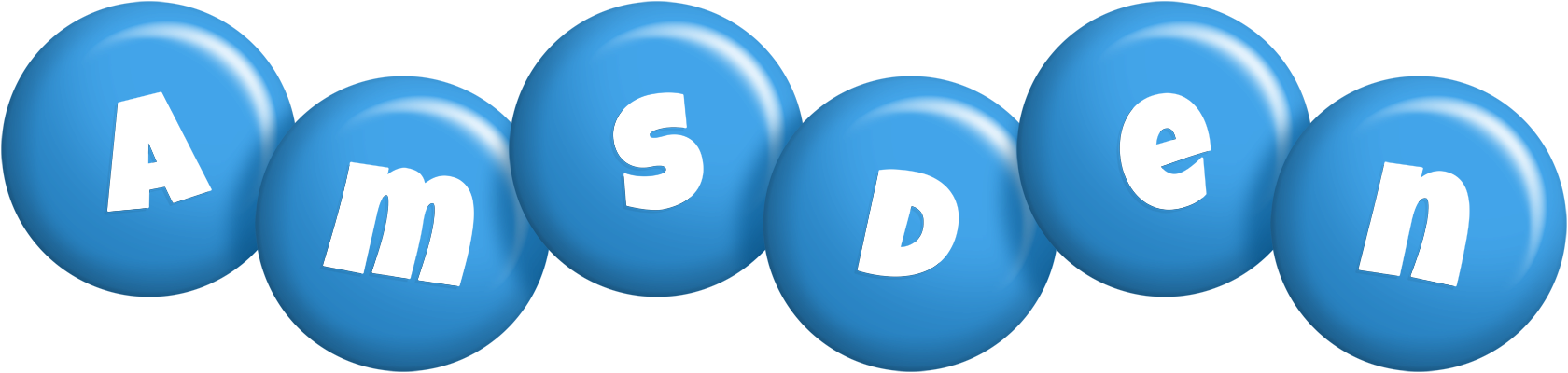 Amsden candy-blue logo