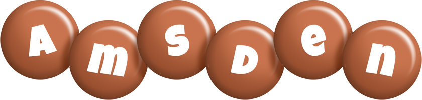 Amsden candy-brown logo
