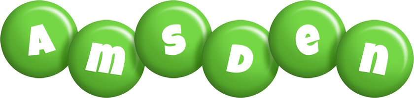 Amsden candy-green logo