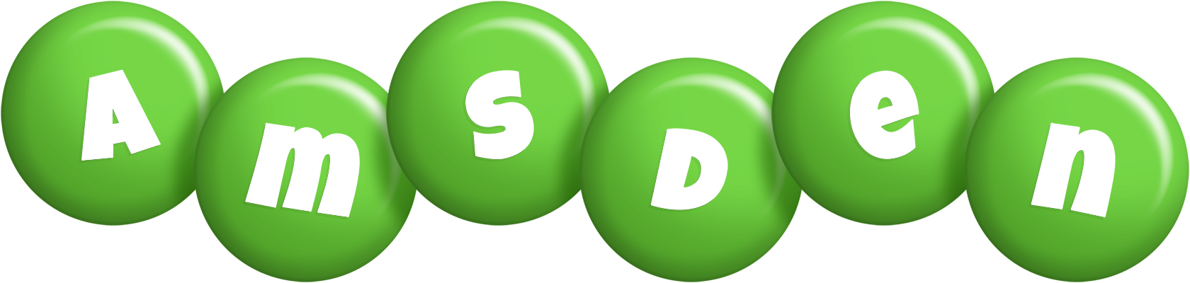 Amsden candy-green logo