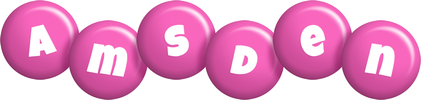 Amsden candy-pink logo