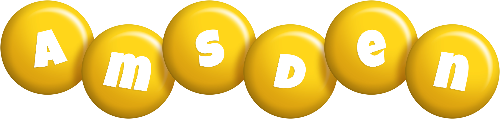 Amsden candy-yellow logo