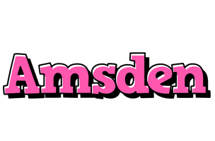 Amsden girlish logo