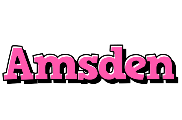 Amsden girlish logo