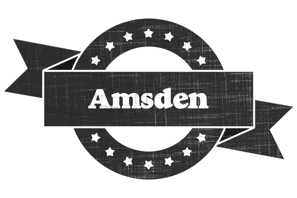 Amsden grunge logo
