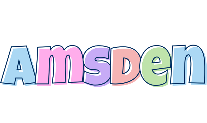 Amsden pastel logo