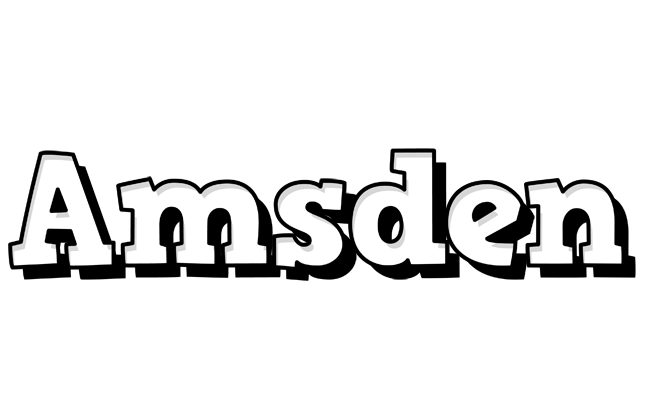 Amsden snowing logo