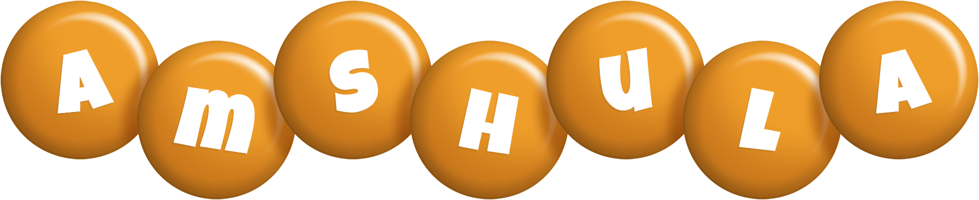 Amshula candy-orange logo