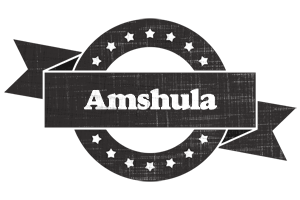 Amshula grunge logo