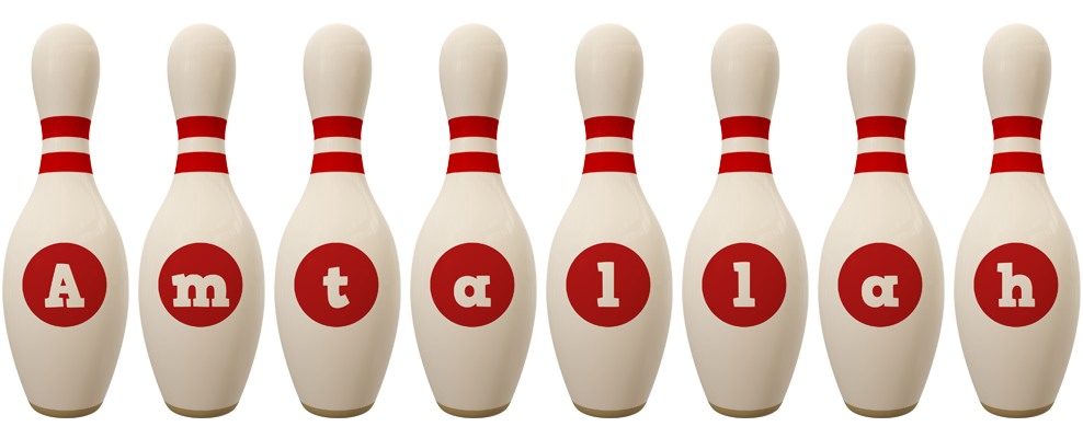 Amtallah bowling-pin logo