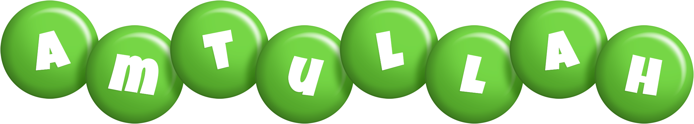 Amtullah candy-green logo