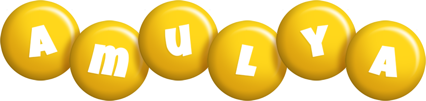 Amulya candy-yellow logo