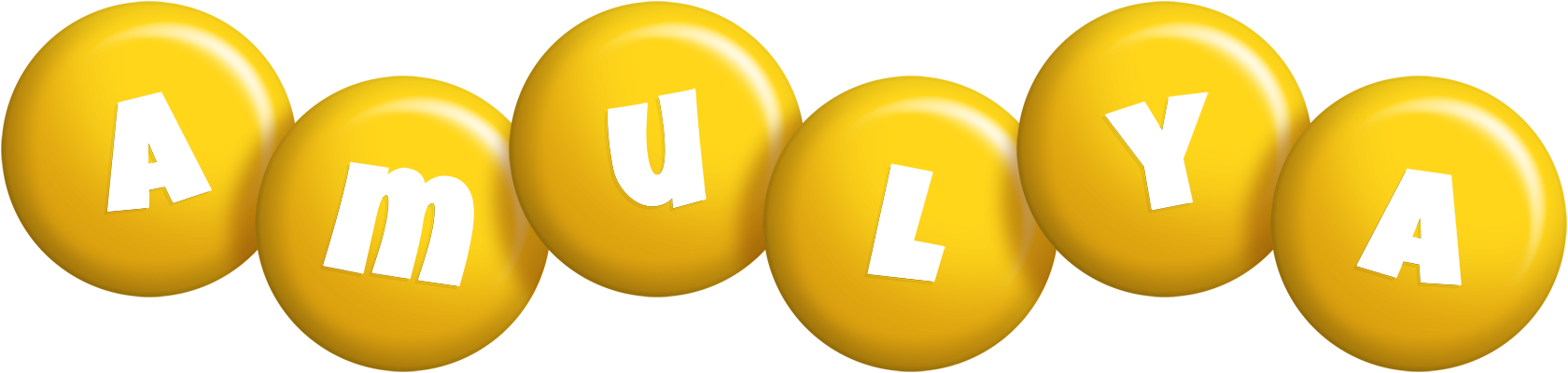Amulya candy-yellow logo